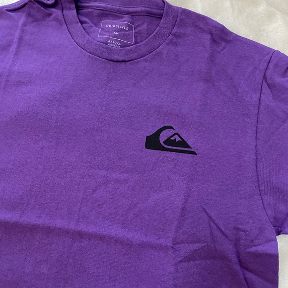 Quiksilver Short Sleeve Tee Purple Everyday Heather - Picture 2 of 3